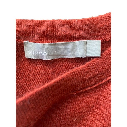 Vince 100 % Kaschmir Langarm Pullover Oberteil russisch orange Damen Small UVP 320 $ - Bild 5 von 10