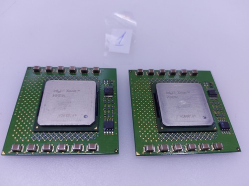 Matching Pair Intel Xeon SL5TH CPU Processor 603-pin mPGA 2.0GHZ 256 400MHZ FSB - Picture 8 of 12