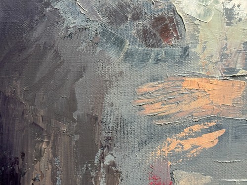 Abstract Oil painting Betrayal Ukrainian painter canvas Framed original art - Picture 5 of 12