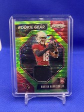 2024 Panini Prizm RC Marvin Harrison Jr. Rookie Gear Green Pulsar #RG-MHJ