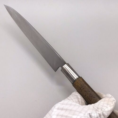 Cuchillo de cocina Yanagiba de acero al carbono afilado 6,9" 175 mm Sakai Kokaji Takehiro - Imagen 8 de 23