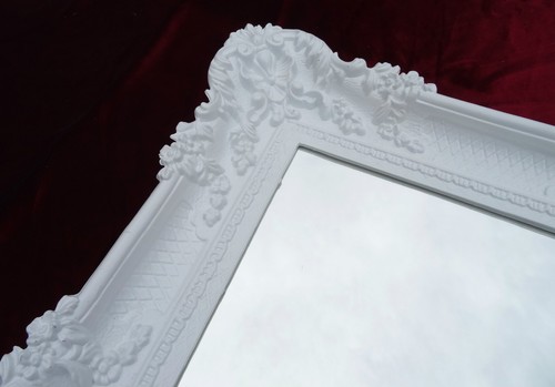 XXL WANDSPIEGEL SILBER 96x57 ANTIK BAROCK SHABBY CHIC FLURSPIEGEL SCHMINKSPIEGEL - Picture 66 of 160