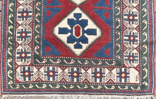 Turkish Rug 53''x77'' Handwoven Kars Carpet 135x197cm Wool Rug Modern Design Rug - Picture 3 of 10