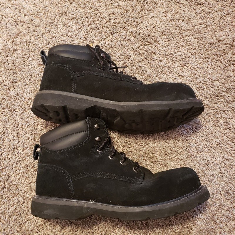 Brahma Men's Bravo II SZ 13 6" Steel Toe Work Boots, Padded Collar Laceup Boots 