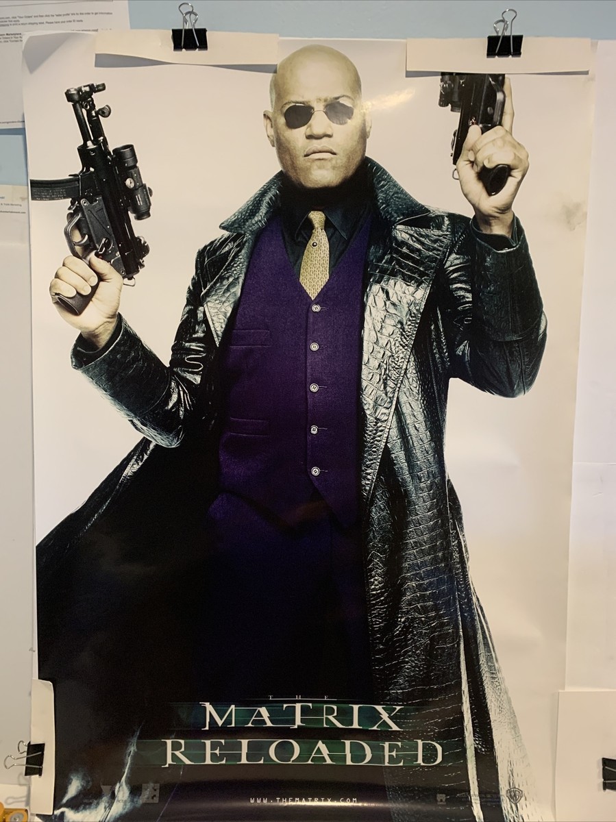 Matrix Reloaded ~ Morpheus Full ~ 27x38 SINGLE SIDED MOVIE