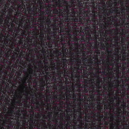 East Women's Purple Tweed Jacket Size 12 - Picture 10 of 12
