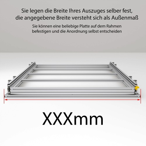 Tylny wysuwany kamper, długość 60cm, dowolna szerokość, obciążenie 220kg, tylny garaż - Zdjęcie 25 z 25