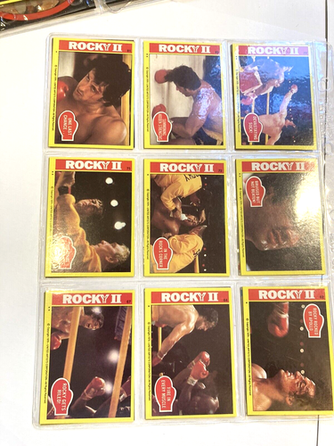 Seltenes ROCKY II Komplettset 1979 Topps 99 Karten Sylvester Stallone + 22 Aufkleber - Bild 14 von 16