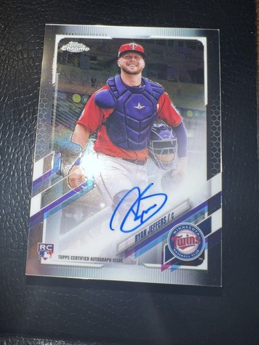 2021 Topps Chrome - Rookie Autographs Ryan Jeffers #RA-RJ (AU, RC) - Picture 2 of 6