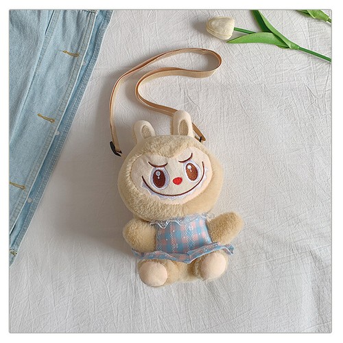 LBB Plush Doll Pink Cute Cartoon Backpack Women's Crossbody Shoulder Bag Gift UK - Picture 11 of 63