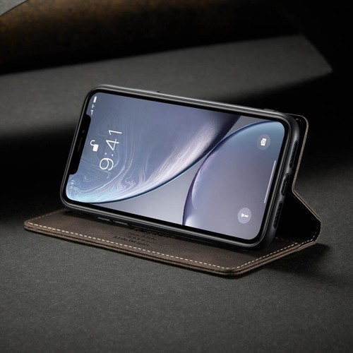 Funda tipo billetera magnética de cuero con tapa para iPhone 16e/16/15/14/13/12/11 XR SE 8 - Imagen 20 de 25