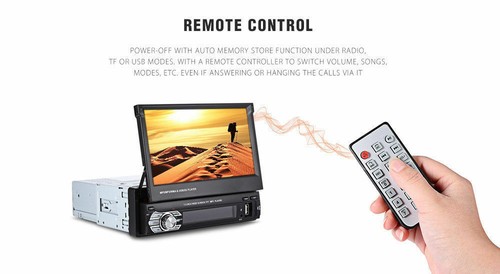 7'Bluetooth 1 DIN Auto Radio Stereo USB/FM/AUX Touch screenCar Mp5 Player NO GPS - Foto 6 di 9