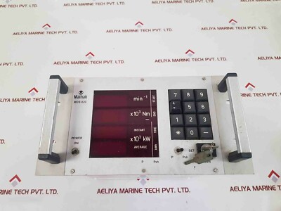 Maihak MDS 820 torsion meter ship's propeller shaft speed power measure meter