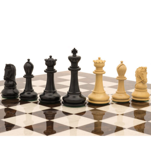 The Monarch Ebony And Walnut Grand Luxury Chess Set - Picture 5 of 7