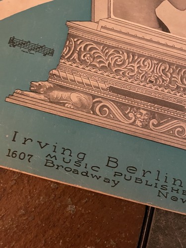 Partitura musical de colección 1929 Irving Berlin todo solo ukelele melodía - Imagen 2 de 8
