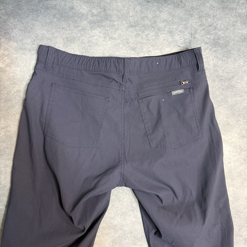 Eddie Bauer Herren grau Nylon Spandex Stretch Reißverschluss Tasche Wanderhose Größe 36x30 - Bild 14 von 17