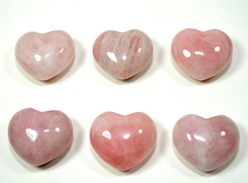 45mm Rose Quartz Puffy Heart Pink Crystal Polished Palm Love Stone Heart - China - Picture 4 of 8