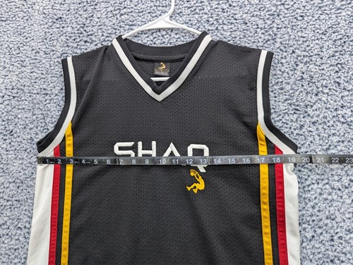 Shaq Basketball Jersey Boys Youth LG Mesh Tank Top Athletic Sports Striped Black - Picture 7 of 10