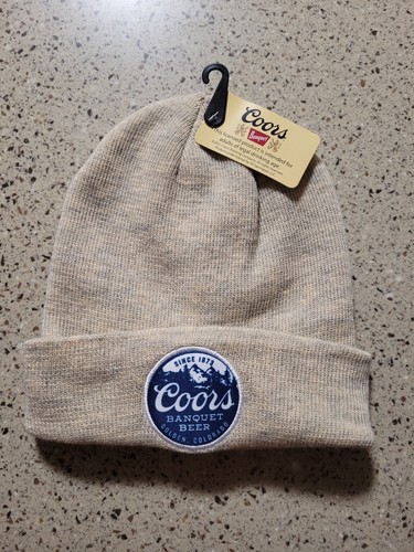 Cappello berretto calza Coors Banquet birra berretto maglia licenza ufficiale OSFM NUOVO CON ETICHETTE - Foto 2 di 5