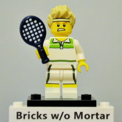 100/% Complete Series 7 Lego Tennis Ace Collectible Minifig Figure