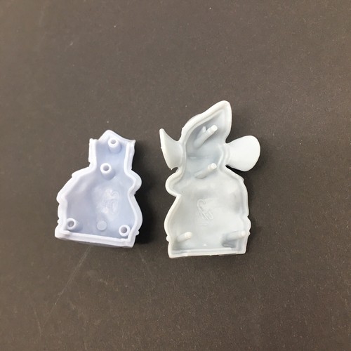2 figuras de plástico Disney Cenicienta Mouse Gus Gus (azul y rosa) de 1,5" de alto - Imagen 6 de 6