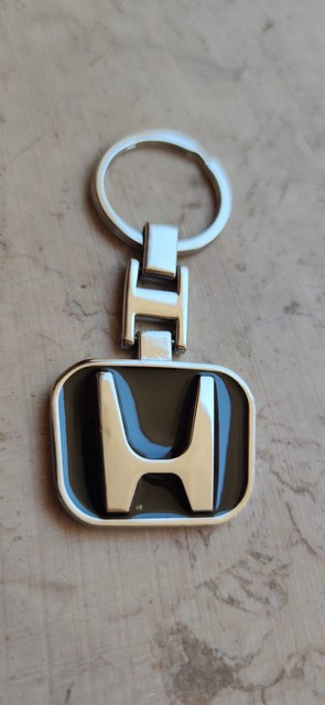 Portachiavi Cromato Ciondolo con logo per HONDA "Nuova Linea SUNSHINE Portachiavi Cromato Ciondolo con logo per HONDA "Nuova Linea SUNSHINE