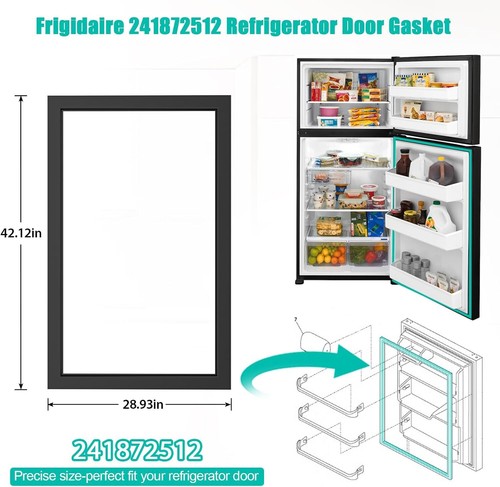 241872512 Refrigerator Door Gasket Fit Frigidaire Crosley & Ken-more 240514612 - Picture 5 of 7