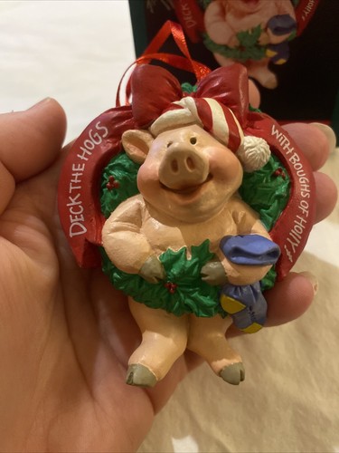 Punzone "Deck the Hogs" ornamento maiale 1992 - Foto 9 di 9