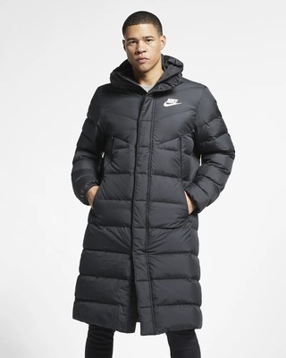 nike down long parka jacket