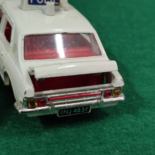 DINKY TOYS 1:43 POLICE MINI FORD ZODIAC VINTAGE no corgi mebetoys mercury edil - - Foto 9 di 18