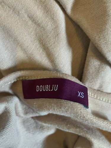 DOUBLJU Women's Round Neck Long Sleeve Tie Waist Front Midi Dress - Foto 5 di 6