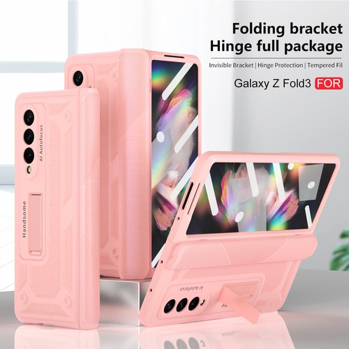 Scharnier Cover Armor Case Glas Displayschutzfolie für Samsung Galaxy Z Fold 4 3 2 - Bild 16 von 27