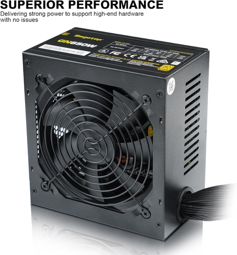 Segotep 650W 80 plus Gold Certified Non-Modular ATX Power Supply with 6+2 Pin Co - Bild 3 von 12
