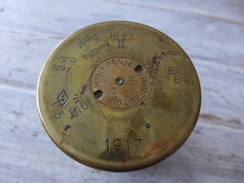 WW1 Egypt Trench Art Vase Collector Unique Decoration Home Man Cave Rare B-1 - Picture 10 of 15
