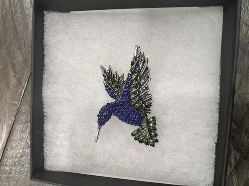 Hummingbird Rhinestone Brooch Pin SET of 2 Monet & Other. NWOT - Bild 2 von 6