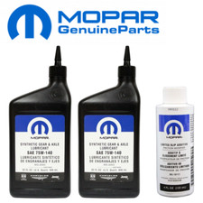2 X 75W140 MOPAR VERTEILERGETRIEBE & DIFFERENTIAL ÖLE + 1X MOPAR LSD ADDITIVE