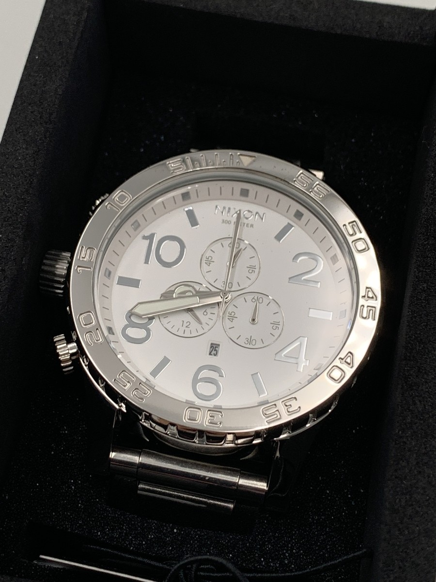 【みゆき】NIXON 51-30 HIGH POLISH / WHITE 51-30 Chrono Watch | High Polish / White | White Chronograph
