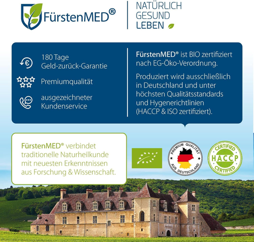 Fürstenmed® Rotklee Kapseln Hochdosiert Mit 500Mg Extrakt (40Mg Isoflavone) - Bild 7 von 7