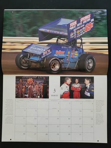 1995 Sprint Car 12-Month 11" x 17" Calendar, Kerr/Krietz/Irwin/Hillenburg/Jacobs - Picture 4 of 15