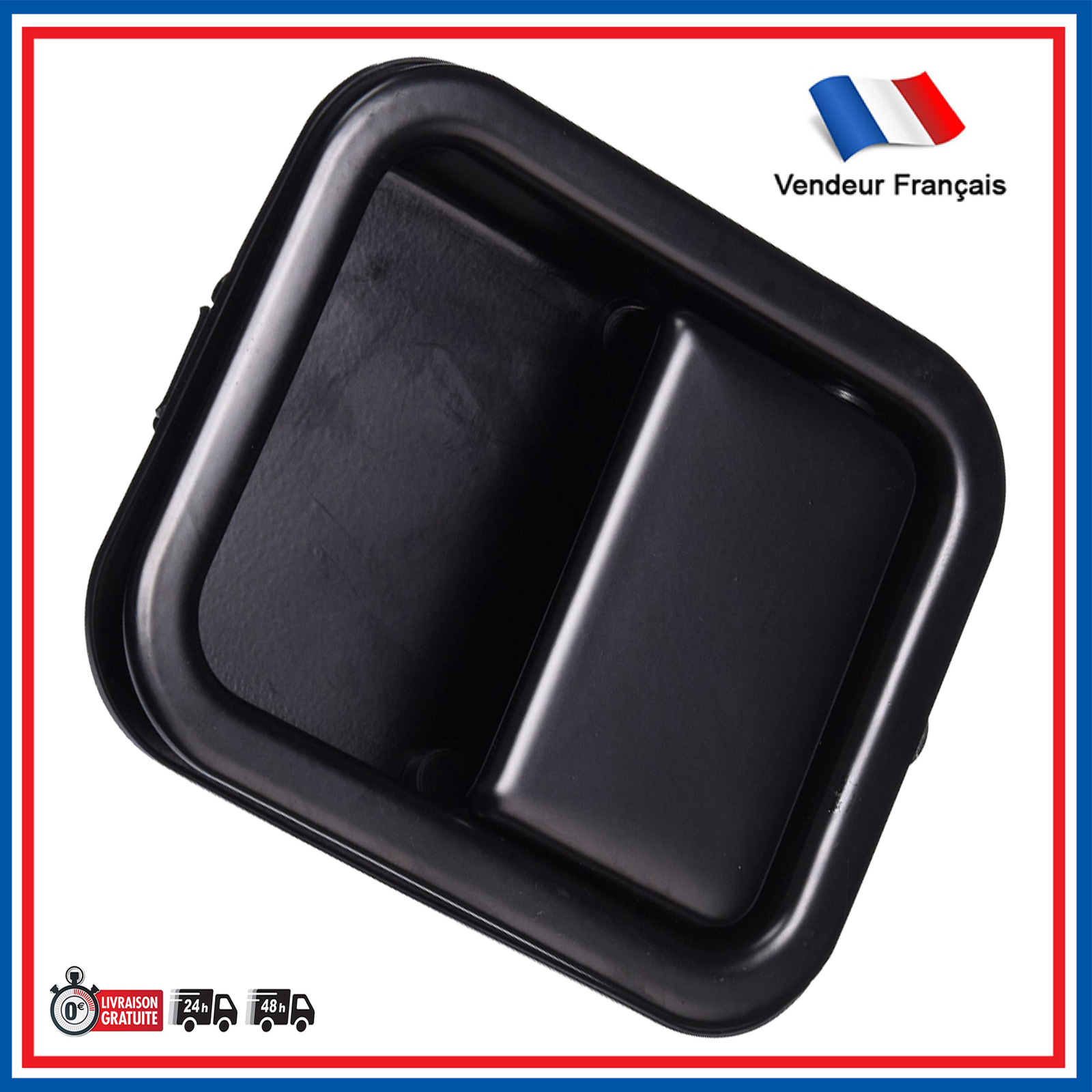 Poignée de porte mécanique Jeep Wrangler TJ 1997-2006 avant droite noire 55176382AE
