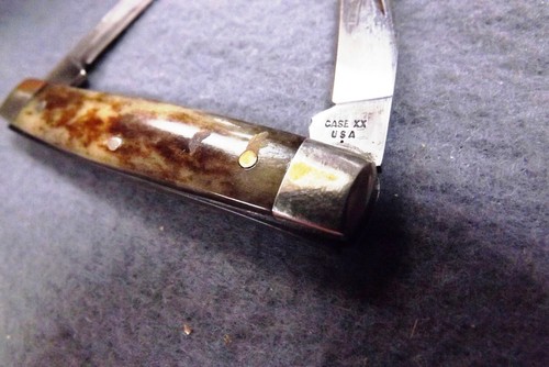 1979 1 Dot Case 2 Blade Appaloosa Pen Knife A62033 Bone Handled Pocket Knife - Picture 2 of 11