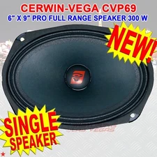 (1) CERWIN-VEGA CVP69 6” X 9” PRO FULL-RANGE CAR AUDIO SPEAKER 300W MAX SINGLE