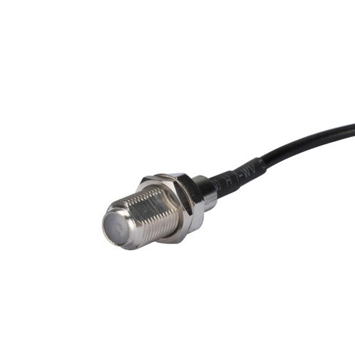 MS-147 plug male 90° to F female bulkhead pigtail cable RG174 15cm for Wireless - Picture 2 of 3