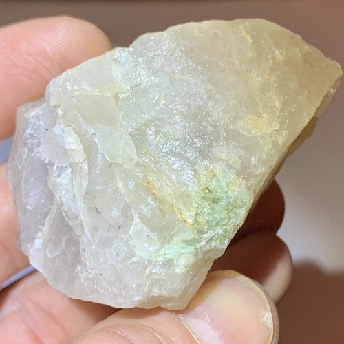 MAINE GREEN TOURMALINE IN QUARTZ RARE LOCALITY NATURAL CRYSTAL 85g - Picture 6 of 9