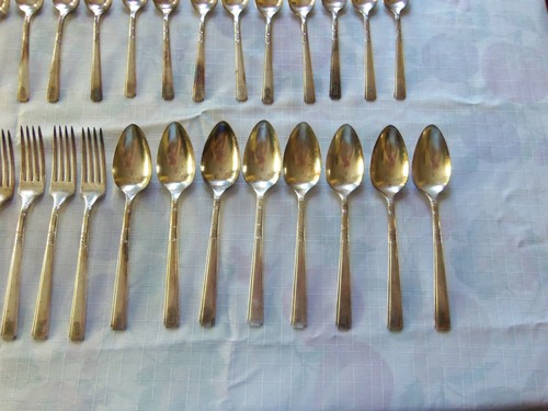 Silberbesteck Set William A. Rogers 50 teilig Triple Oneida - Bild 6 von 12
