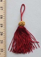25 PACK - Decorator Tassels Rayon/Cotton Tassel - Red 100259-Red M423.04