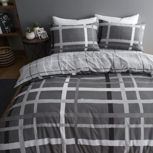 Duvet Quilt Cover Reversible Bedding Set With Pillowcase Single Double King Size - Picture 340 of 457