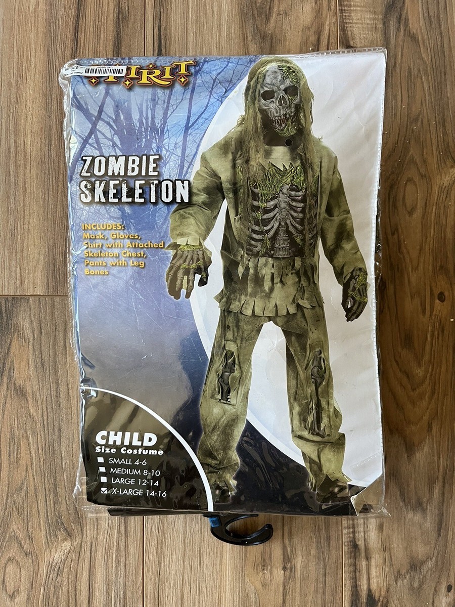 Skeleton Zombie Childrens Costume Skeleton Zombie Childrens Costume
