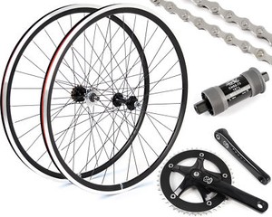 EighthInch-Fixed-Gear-Single-Speed-Conversion-Kit-700c-Wheelset-Cranks-Black