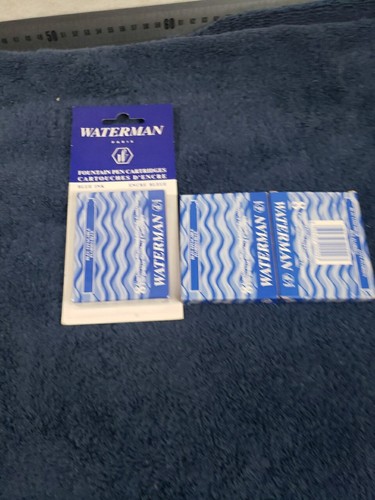 Waterman Füllfederhalterminen - blau 21 Patronen insgesamt 2 volle Packungen 1 Teilweise